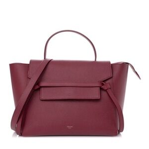 Celine Burgundy Mini Belt Bag - Authentic